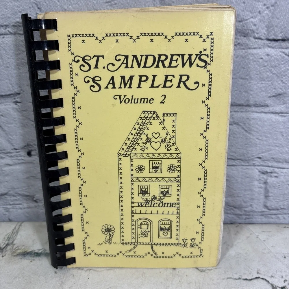 St Andrew Sampler Vol 2 1980-90s Vintage Church Cookbook Recipes Food